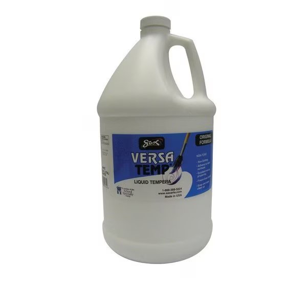 Versatemp Heavy-Bodied Tempera Paint, White, Gallon, Sax, Mfr#: 2784